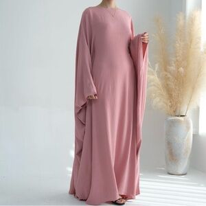 butterfly abaya dress kaftan Jalbaya Arab Muslim